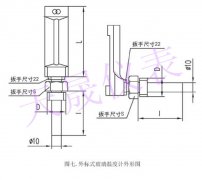 V型船溫度計的尺寸和規(guī)格
